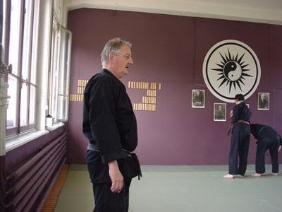 Patrick Jodry au dojo, lors d'un entraînement