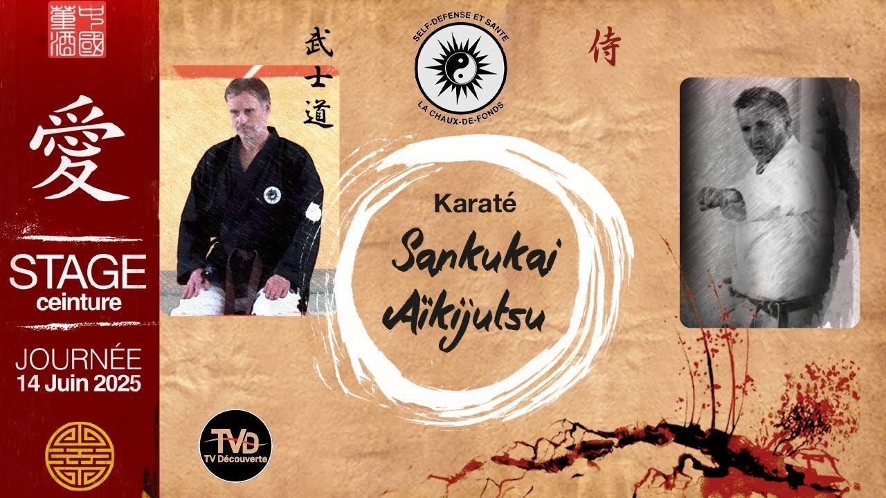 Reportage de Tv Découverte sur une journée de stage au dojo Goshindo To Kenko